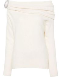 GIUSEPPE DI MORABITO - Pullover Mit Drapierten Kragen - Lyst