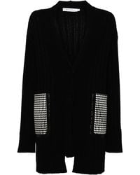 SIMONA CORSELLINI - Cardigan Mit Karierten Taschen - Lyst