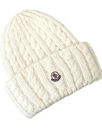 Moncler - Bonnet En Maille Torsadée De Laine Mélangée - Lyst