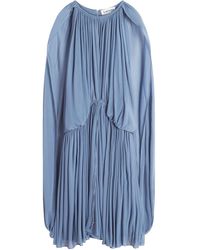 Lanvin - Kleid Mit Falten - Lyst