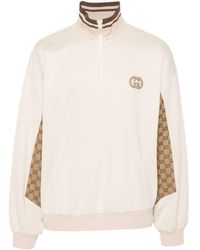 Gucci - Interlocking G High-neck Sweatshirt - Lyst