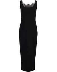 Roland Mouret - Lace-Insert Crepe Dress - Lyst