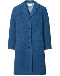 Tory Burch - Button Wool Coat - Lyst