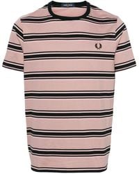 Fred Perry - T-shirt en coton à rayures - Lyst