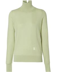 Burberry - Pull À Logo Brodé - Lyst