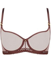 Aubade - Sheer Emotion Embroidered Mesh Bra - Lyst