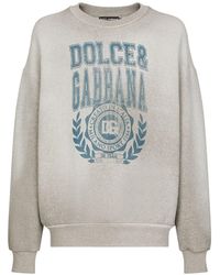 Dolce & Gabbana - Jersey con logo estampado y cuello redondo - Lyst