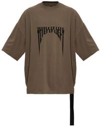 Rick Owens - Tommy Printed Oversized T-Shirt - Lyst