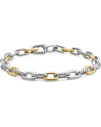 David Yurman - 18Kt And Sterling Dy Madison Chain Bracelet (5.5Mm) - Lyst