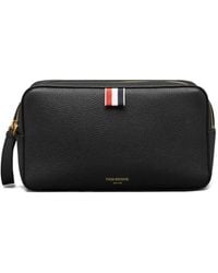 Thom Browne - Pebble-Grain Leather Wash Bag - Lyst