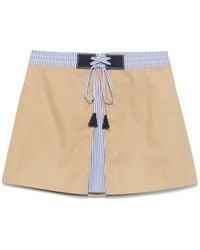 Sandro - Mini-Rok Met Geplooid Detail - Lyst