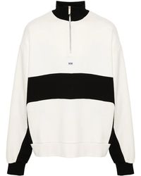 Gcds - Logo-Appliqué Half-Zipped Sweatshirt - Lyst