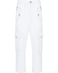Balmain - ロゴ クロップドカーゴパンツ - Lyst