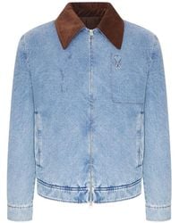 Ami Paris - Chaqueta Vaquera Ami De Coeur - Lyst