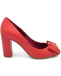 Ferragamo - Elinda Bow-Detail Pumps - Lyst