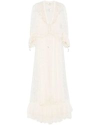 Chloé - Embroidered Lace Maxi Dress - Lyst