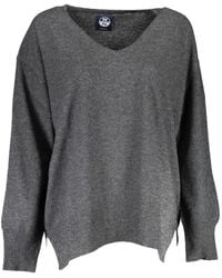 North Sails - V-Neck Side-Slit Sweater - Lyst