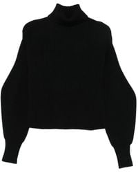 P.A.R.O.S.H. - Gerippter Pullover Mit Stehkragen - Lyst