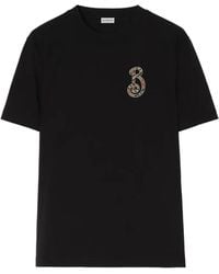 Burberry - Check B Motif Cotton T-Shirt - Lyst