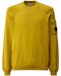 C.P. Company - Cotton Sea Island Crewneck Lens-Knit - Lyst