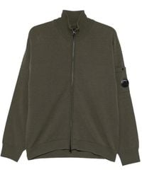 C.P. Company - Lens-Detail Zip-Up Cardigan - Lyst