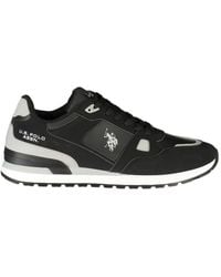 U.S. POLO ASSN. - Logo-Print Panelled Sneakers - Lyst