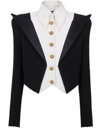 Balmain - 6-button Spencer Cropped Jacket - Lyst