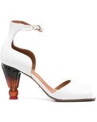 Chie Mihara - Ankle Strap Upsala Leather Sandals - Lyst