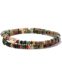 Luis Morais - 14Kt Diamond Sunburst Beaded Wrap Bracelet - Lyst