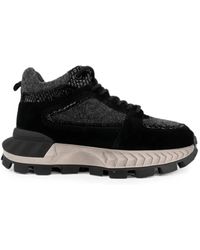 Linda Baumann - Snakeskin-Effect Panelled Sneakers - Lyst