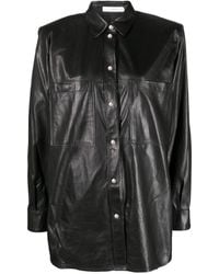 IRO - Alegre Long-sleveed Leather Shirt - Lyst
