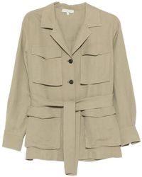 Antonelli - Button Belted Jacket - Lyst