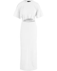 Pinko - Cut-Out Wrap-Around Dress - Lyst