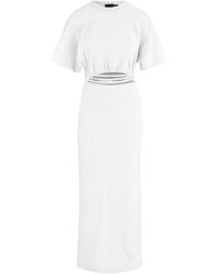 Pinko - Cut-Out Wrap-Around Dress - Lyst