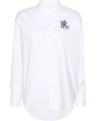 Ralph Lauren - Logo-Embroidered Poplin Shirt - Lyst