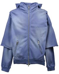 BREATH - Layered Zip-Up Hoodie - Lyst