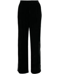 Golden Goose - Cross-Print Velvet-Finish Track Pants - Lyst