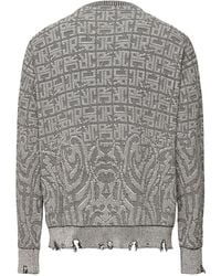 John Richmond - Frayed-Hem Sweater - Lyst