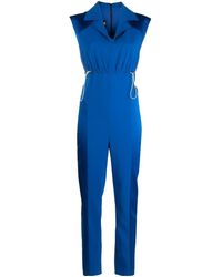 Boutique Moschino - Sleeveless Drawstring Jumpsuit - Lyst
