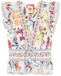 FARM Rio - Greek Garden Bluse - Lyst