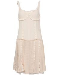 OPEN YY - Flapper Ruffled Pleated Mini Dress - Lyst