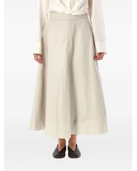 Rohe - Leather Midi Skirt - Lyst