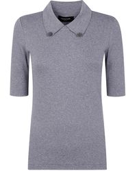 Fabiana Filippi - Camiseta con cuello de canalé - Lyst