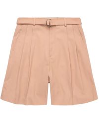 Cmmn Swdn - Marshall Pleated Belted Shorts - Lyst