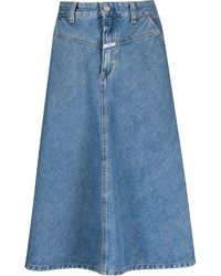 closed denim skirt