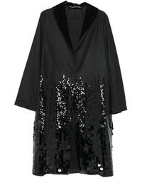 Collection Privée - Sequin-Embellished Shawl-Collar Coat - Lyst