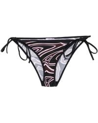 PUCCI - Iride-Print Side-Tie Bikini Bottoms - Lyst
