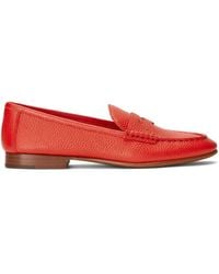 Polo Ralph Lauren - Pebbled Leather Penny Loafer - Lyst