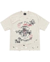 WARMAN - Distressed Graphic-Print T-Shirt - Lyst