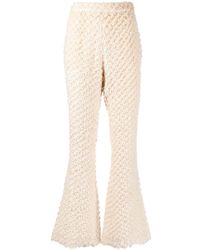ROKH - Knit Flare Lounge Trousers - Lyst